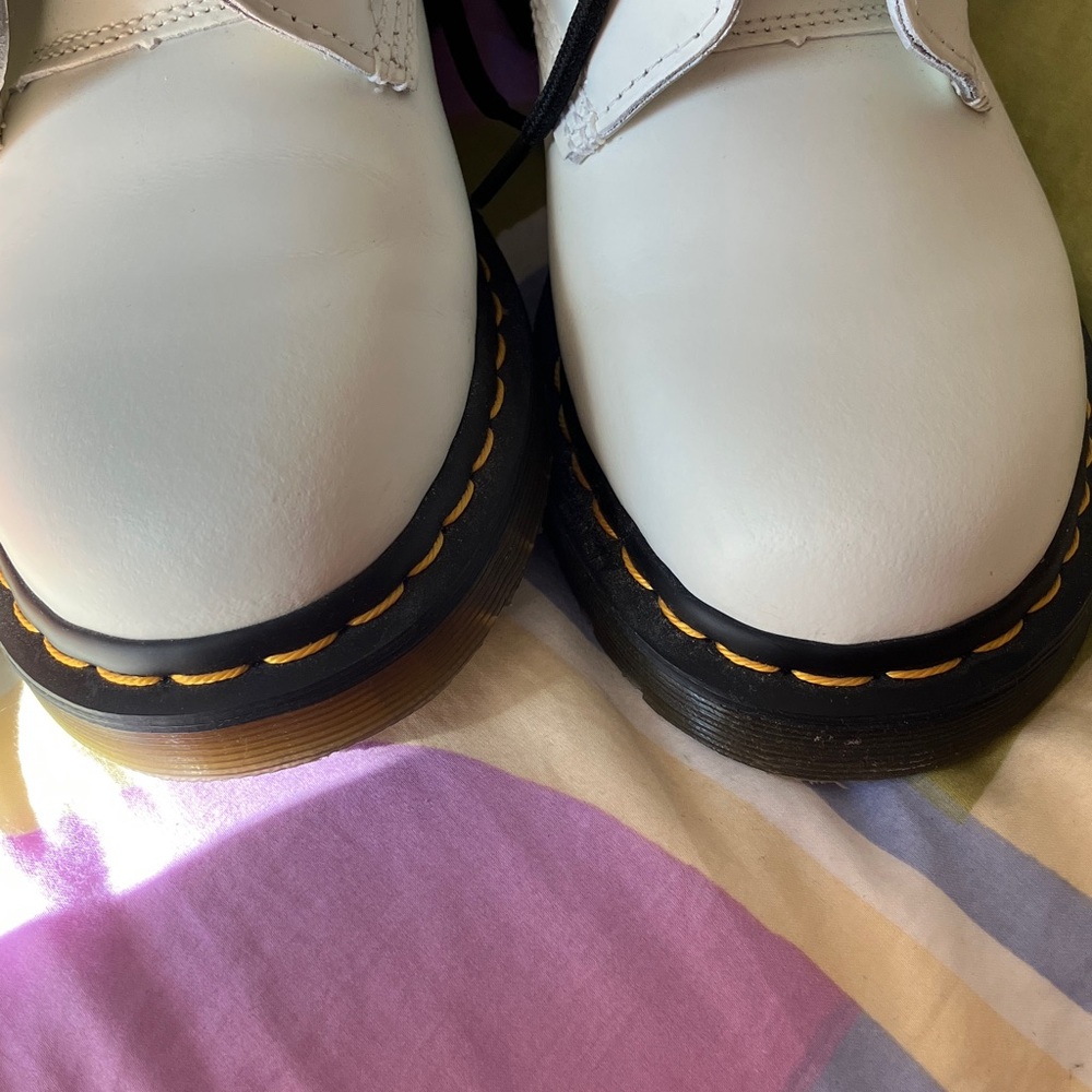 Dr. Martens White Combat Boots - Picture 9 of 11
